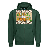 Sports Green Bad and boozy Zipper Hoodie - CowGirlArtShop