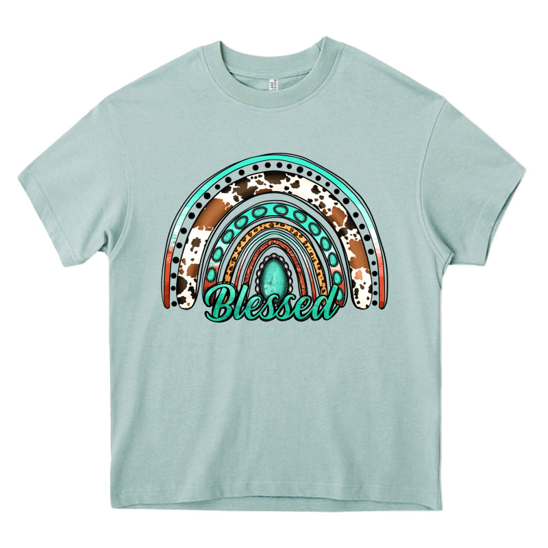 Blessed Western Rainbow Heavy Core Tee by Jasminsmagicworld | Teevron
