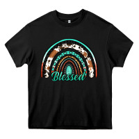 Black blessed western rainbow Heavy Core Tee - Jasminsmagicworld