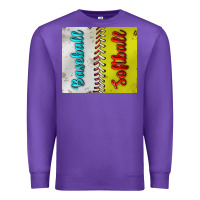 Purple Baseball And Softball Tumbler Premium Sweatshirt - BundleAndBundleShop