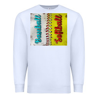 White Baseball And Softball Tumbler Premium Sweatshirt - BundleAndBundleShop