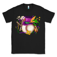 Black mardi gras baseball Classic Tee - LillyAllenDesigns
