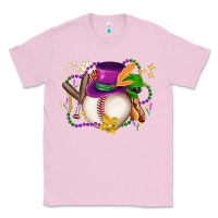 Bubblegum Pink mardi gras baseball Classic Tee - LillyAllenDesigns