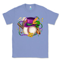 Colony Blue mardi gras baseball Classic Tee - LillyAllenDesigns