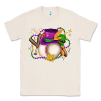 Natural mardi gras baseball Classic Tee - LillyAllenDesigns