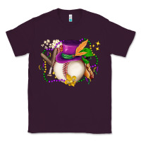 Plum mardi gras baseball Classic Tee - LillyAllenDesigns