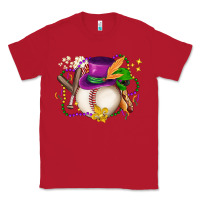 Red mardi gras baseball Classic Tee - LillyAllenDesigns