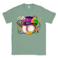 Sage mardi gras baseball Classic Tee - LillyAllenDesigns