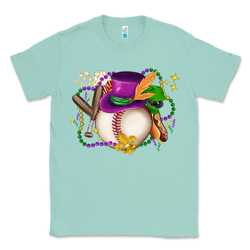 Mardi Gras Baseball Classic Tee by LillyAllenDesigns | Teevron