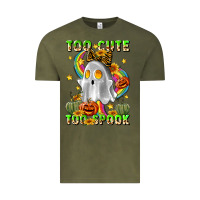 Vintage Olive too cute too spook Vintage Tee - LillyAllenDesigns