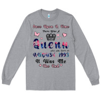 Heather Grey Once Upon A Time There Was A Queen Who Was Born I Long Sleeve Tee - Bettercallsaul