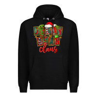 Black christmas jelly bean claus Premium Hoodie - FaDigitalArtStudio