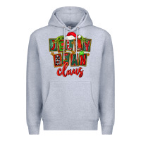 Heather Grey christmas jelly bean claus Premium Hoodie - FaDigitalArtStudio