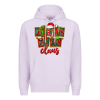 Lilac christmas jelly bean claus Premium Hoodie - FaDigitalArtStudio