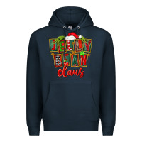 Navy christmas jelly bean claus Premium Hoodie - FaDigitalArtStudio
