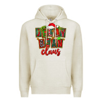 Oatmeal Heather christmas jelly bean claus Premium Hoodie - FaDigitalArtStudio