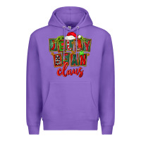 Purple christmas jelly bean claus Premium Hoodie - FaDigitalArtStudio