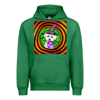 Emerald halloween bichons frise dog Urban Hoodie - LillyAllenDesigns