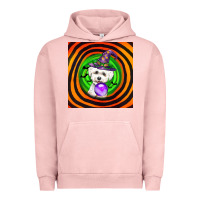 Pigment Salmon halloween bichons frise dog Urban Hoodie - LillyAllenDesigns