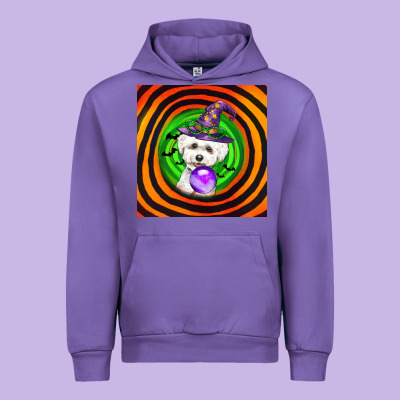 Halloween Bichons Frise Dog Urban Hoodie Designed By Lillyallendesigns