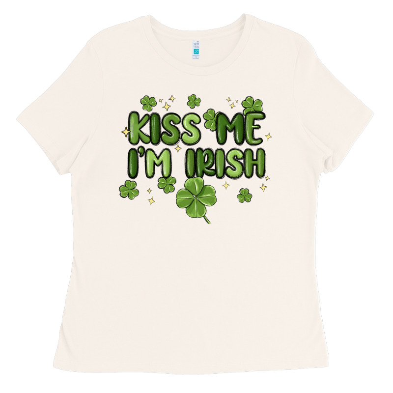 Kiss Me I'm Irish Ladies Tee by MaliasSmallBusiness | Teevron