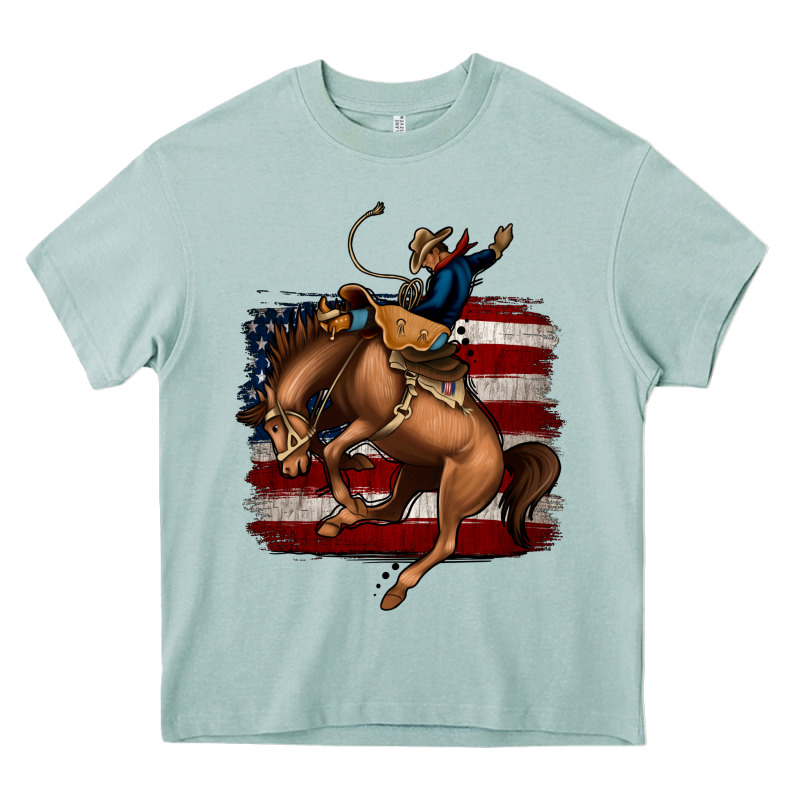 Bucking Bronco Heavy Core Tee by Jasminsmagicworld | Teevron