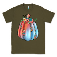 Army Green flowers pumpkin Classic Tee - JahusDesignShop
