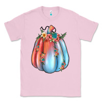 Bubblegum Pink flowers pumpkin Classic Tee - JahusDesignShop