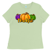 Matcha halloween pumpkins thankful Ladies Tee - Jasminsmagicworld