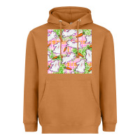 Meerkat Easter Bunnies With Carrots Seamless Pattern Heavyweight Hoodie - BundleAndBundleShop