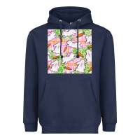 Navy Easter Bunnies With Carrots Seamless Pattern Heavyweight Hoodie - BundleAndBundleShop