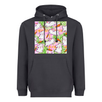 Smoke Easter Bunnies With Carrots Seamless Pattern Heavyweight Hoodie - BundleAndBundleShop