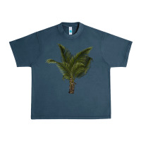 Midnight Navy palm tree Urban Heavy Tee - LillyAllenDesigns