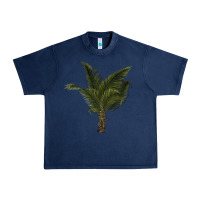 Navy palm tree Urban Heavy Tee - LillyAllenDesigns