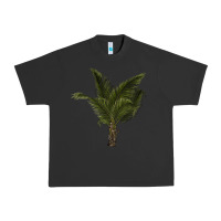 Pigment Black palm tree Urban Heavy Tee - LillyAllenDesigns