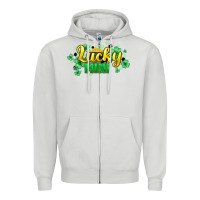 Dove Grey lucky mini st patricks Zipper Hoodie - HowdyJamesFarm