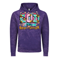 Cloud Purple god is my refuge and strength Vintage Hoodie - LillyAllenDesigns