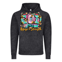 Vintage Black god is my refuge and strength Vintage Hoodie - LillyAllenDesigns