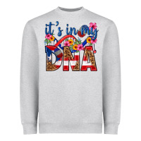 Heather Grey its in my dna puerto rico Heavyweight Sweatshirt - texasbilliewilder