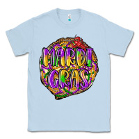 Dusty Blue mardi gras Classic Tee - LillyAllenDesigns