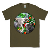 Army Green christmas southdown baby sheeps Classic Tee - LillyAllenDesigns