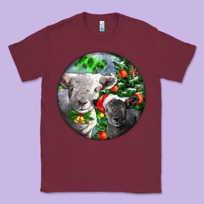 Christmas Southdown Baby Sheeps Classic Tee Designed By Lillyallendesigns