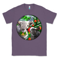 Lavender christmas southdown baby sheeps Classic Tee - LillyAllenDesigns