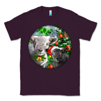 Plum christmas southdown baby sheeps Classic Tee - LillyAllenDesigns