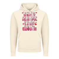 Vintage Artic you are worthy beautiful loved enough valentines Vintage Hoodie - LillyAllenDesigns