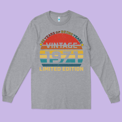 Vintage 1971 Limited Long Sleeve Tee Designed By Bettercallsaul