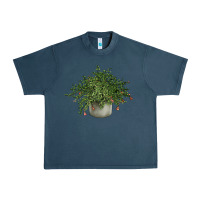 Midnight Navy Dwarf Pomegranate Tree Illustrations Urban Heavy Tee - LillyAllenDesigns
