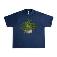 Navy Dwarf Pomegranate Tree Illustrations Urban Heavy Tee - LillyAllenDesigns