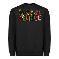 Black christmas believe Heavyweight Sweatshirt - texasbilliewilder