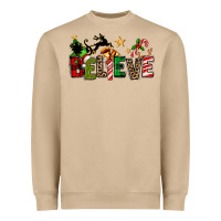 Mushroom christmas believe Heavyweight Sweatshirt - texasbilliewilder